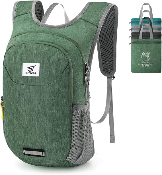 SKYSPER Foldable Backpack 10L Ultralight Hiking Backpack Small