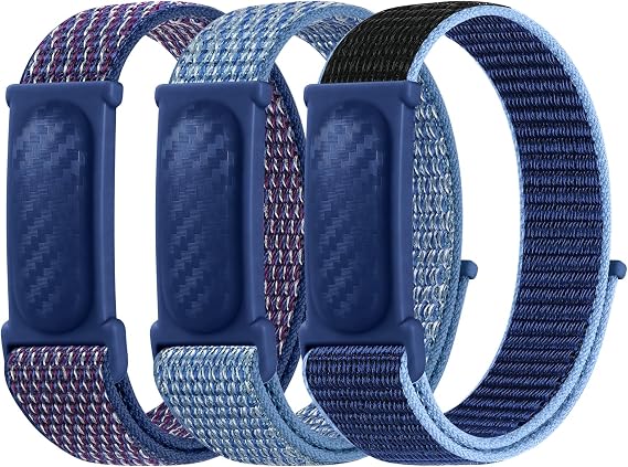 ナイロンバンド Google Fitbit Air対応 スポーツループ リストバンド 交換用ストラップ 3本パック Fitbit Air レディース メンズ