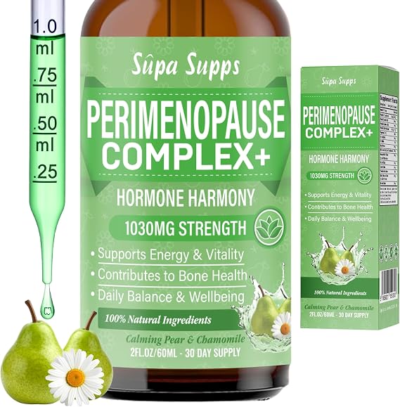Perimenopause Liquid 60ml Pear & Chamomile Hormone Balance Support