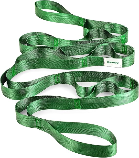 Yoga Straps For Stretching Strap With Loops, 244cm Long