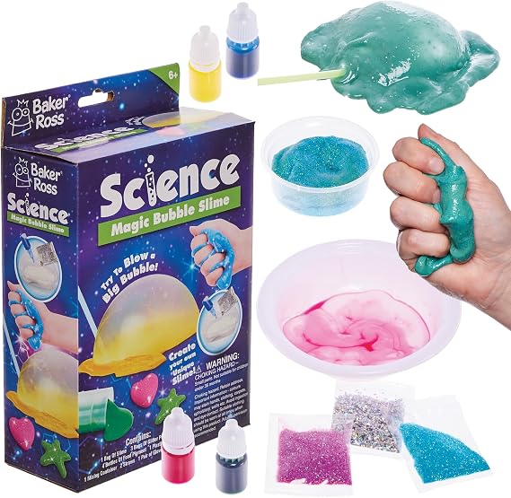 Baker Ross FN519 Magic Bubble Slime Kit - 1 Kit, STEM, Science, Maths and Learning Aids for Kids and Schools