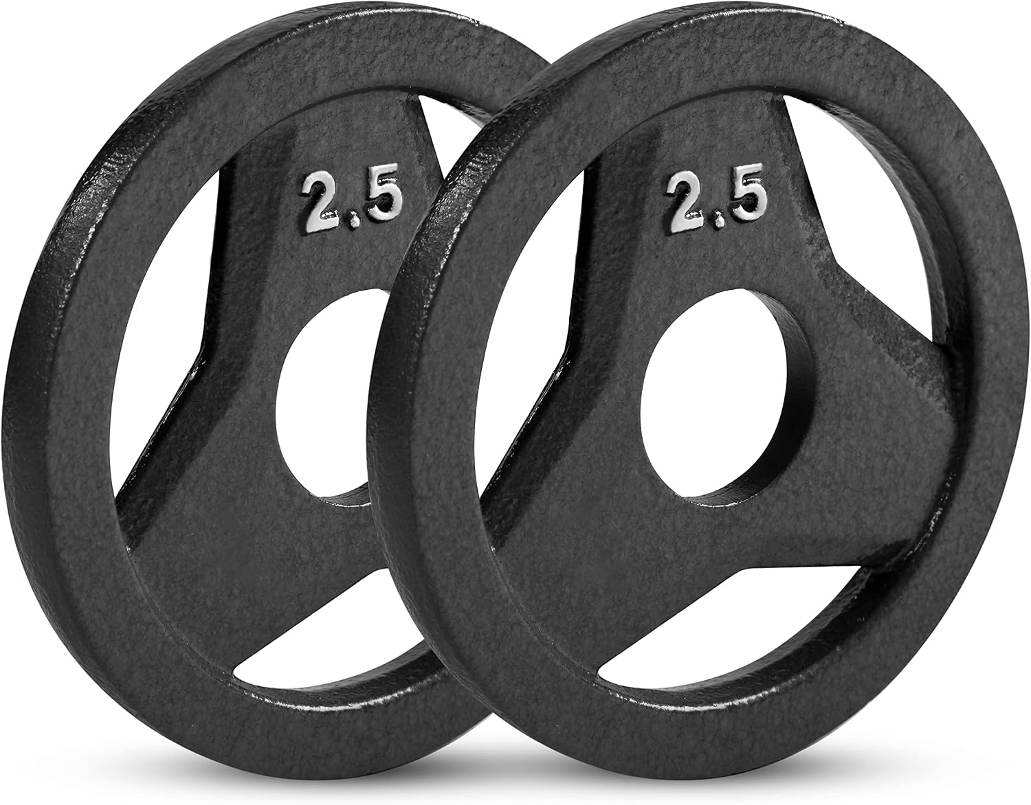 39;JFIT Olympic 2'' Cast Iron Grip Plate OR 2'' Rubber Bumper Plates for Barbell - Singles OR Pairs - 6 Weights Available 2.5lbs to 45lbs Plates for Strength Training, Weightlifting, Bodybuilding'