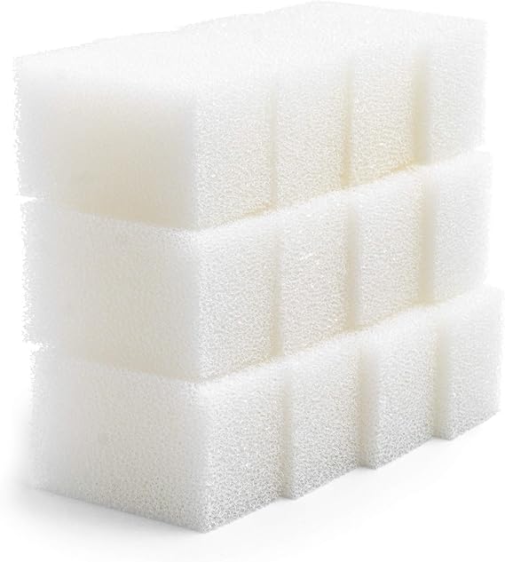 Compatible Filter Foams Replacement for Ciano MEDIUM / CF80 Aquarium Filter (Pack of 12)