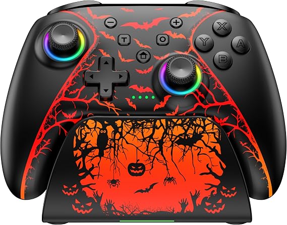 BEBONCOOL HOTS Wireless Switch Pro Controller, Compatible with Switch 2/Switch/Lite/OLED,Wireless Switch Controller with 6-Axis Motion Control, Programmable Back Buttons/Dual Vibration/Turbo