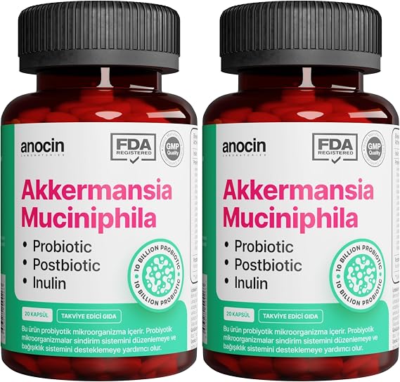 Anocin Akkermansia Probiyotik, 20 Kapsül (2 paketi)
