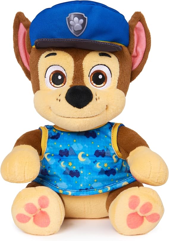 Paw Patrol, Bedtime Plush Chase, Animal de Peluche de 10.0 inches 25,4 cm con Atuendo Reversible, Juguetes para niños y niñas a Partir de 3 años Parallel import goods
