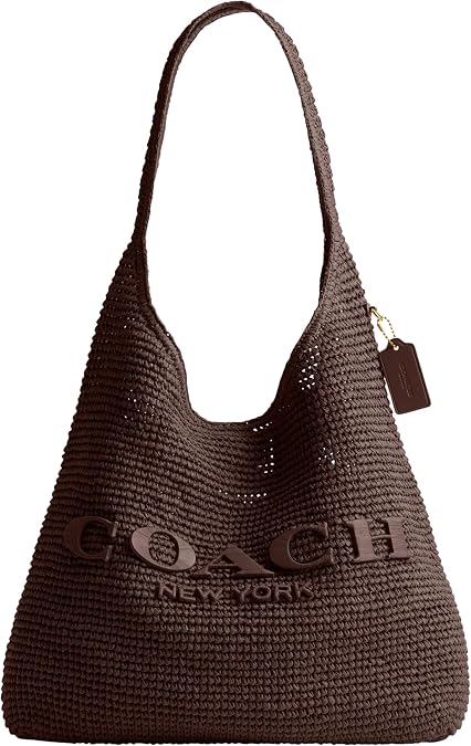 COACH Brooklyn Shoulder Bag 39 in Straw