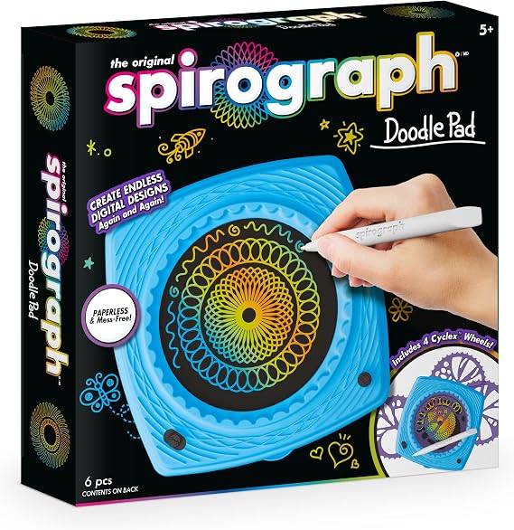 Spirograph Electronic Doodle Pad, Black