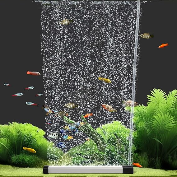 Hygger Aquarium Bubble Diffuser, Aquarium Air Stone Kit, Fish Tank Bubbler Air Stone for Aquarium Silent with Air Hose for Freshwater Saltwater (15 cm)