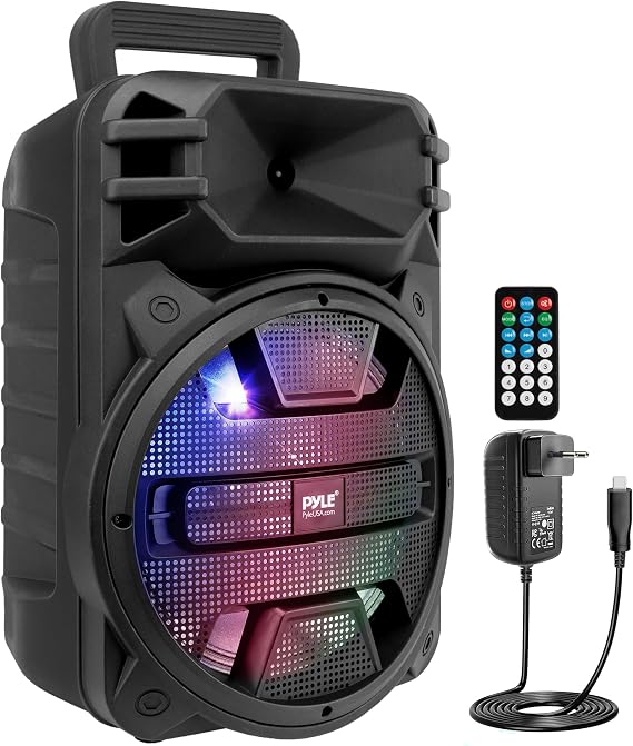Pyle Music Box Bluetooth Speaker Karaoke - Karaoke Machine Bluetooth Speaker - Music Box Machine 800 W Speaker Boxes with Radio Party Suitable as Music System