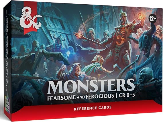 Dungeons & Dragons Reference Cards - Monsters (Fearsome and Ferocious)