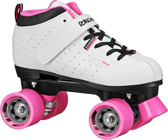 Roller Derby Str Seven レディース ローラースケート、ホワイト/ピンク、5