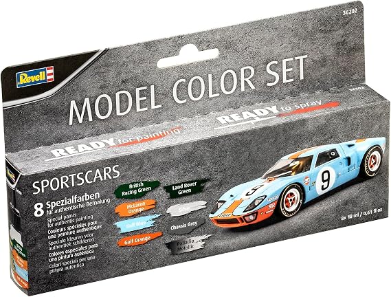 Revell 36202 Model Color - Sportscars - 8x 17ml Acrylic Paints