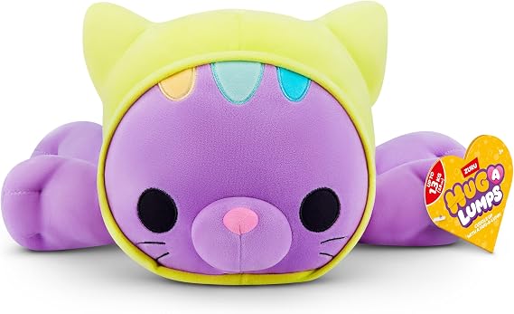 Hug-A-Lumps Kitty Collection Medium Weighted Plush (Charli) by ZURU– 1.5kg/3.3lbs Super-Soft Cuddly Squishy Stuffed Animal for Kids, Tweens, Teens & Adults