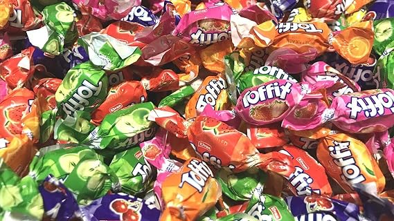 Toffix Chews Small Wrapped Chewy Fruity Sweets Favours Party Pinata (1500g)