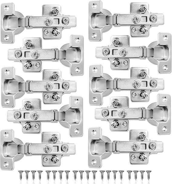 10 Pack 110 Degree Soft Close Kitchen/Bedroom Hinges. ExcellentQuality Fully Adjustable