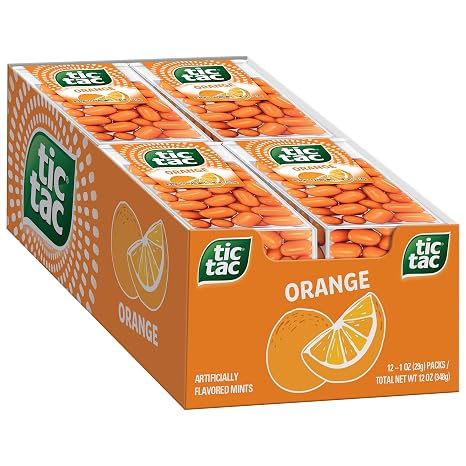 Tic Tac Mints, Orange, 1 oz. (12 Count)