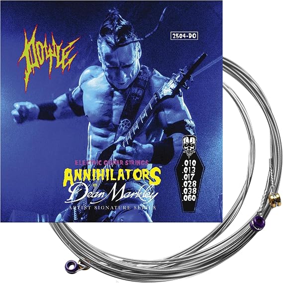 Dean Markley Electric Guitar Strings Artist Series Doyle, 2504 Nickel-Steel Signature 6 String Set, 10-60 Light Heavy Bottom, Soft Electric Guitar Strings For An Outstanding Response & Stellar Tone