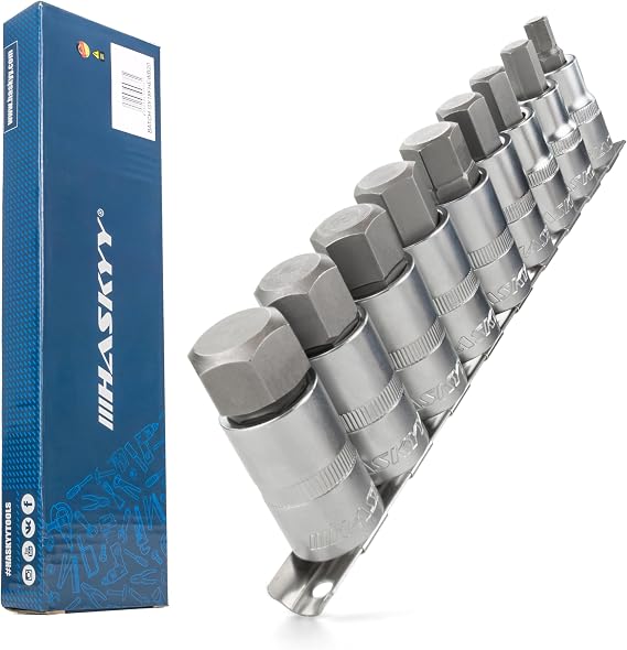 HASKYY Hexagonal Socket Bits 1/2 Inch Set Key