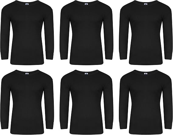 Warmland 6 x Mens Thermal Long Johns Top Bottom Underwear Trousers T Shirt Set S M L XL