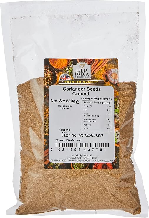 Old India Coriander Seeds Ground 250g