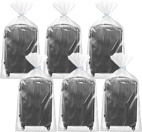 Extra Large Clear Plastic Storage Bags, 6pcs Flat Large Plastic Bags