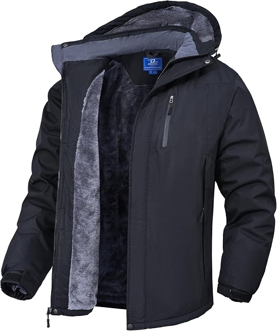 Jacket Man Winter Snowboard Warm Outdoor Jacket Anti-wind Men Work Jacket Waterproof Men Outerwear Coats With Hood