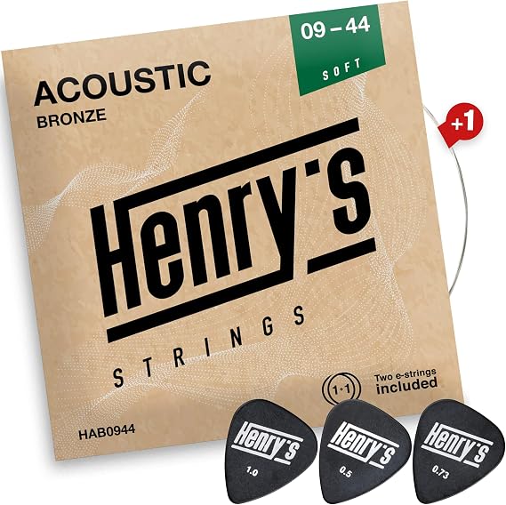 Extra Light Guitar Strings for Western Guitar 09-44 - Finger Friendly