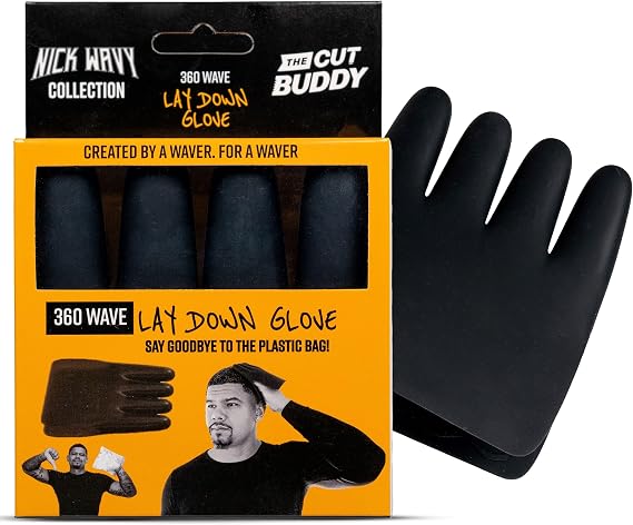 The Cut Buddy Nick Wavy Collection 360ウェーブレイダウングローブ シリコンブラシグローブ 男女兼用 縮れを抑え、輝きを高めます。