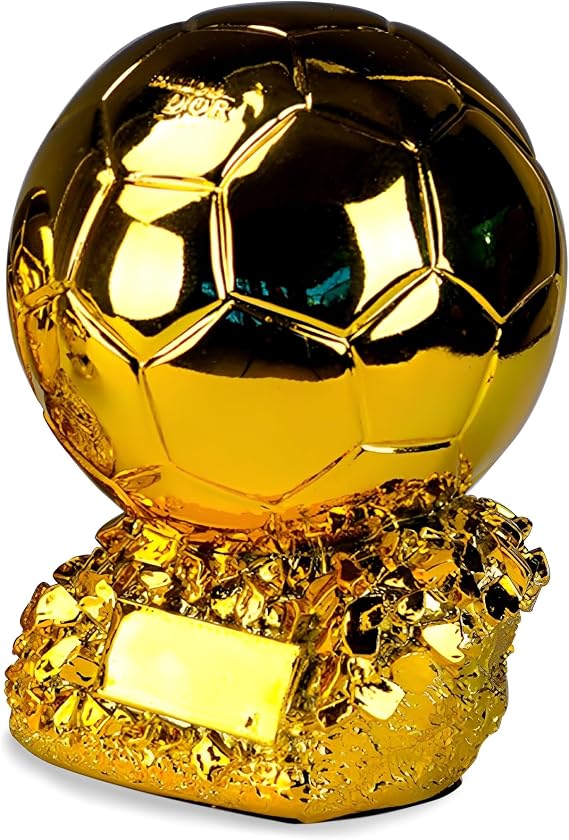 ARAZI Ballon D'Or Trophy Replica Fan Collectible Table Decoration,9.8in/25cm
