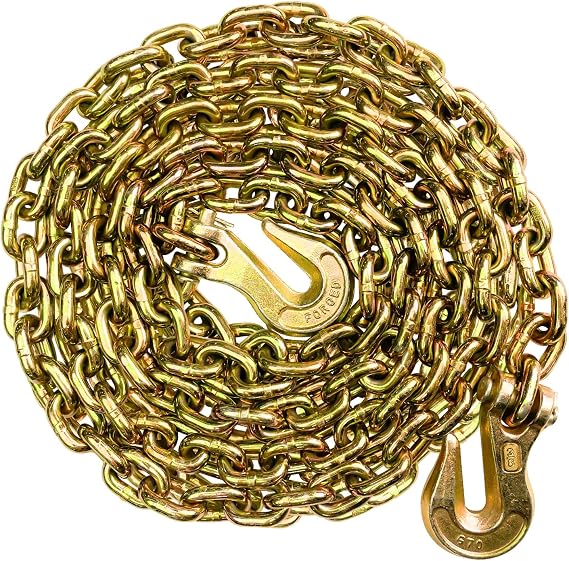 3/8 Chain Trailer Chains with Hooks (3/8 in x 20FT)