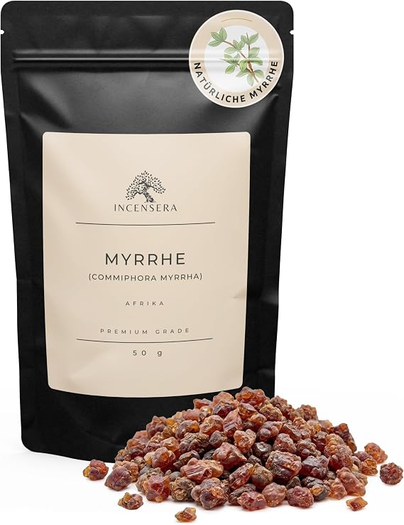 Incensera Myrrh Incense Resin 50 g Resin for Smoking Natural Tree Resin