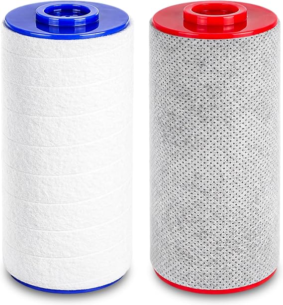 (2-Packs) Replacement Filter Set for Weddell Duo - High-efficiency Shower Water Filtration System that Removes Chlorine/PFAS