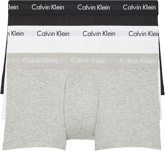 Calvin Klein Men Boxer Short Trunks Stretch Cotton Pack of 3