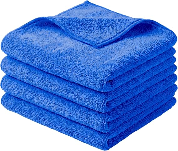 App MF Cloth Microfibre Cloths High Absorption 40 x 40 cm Pack of 3 Blue