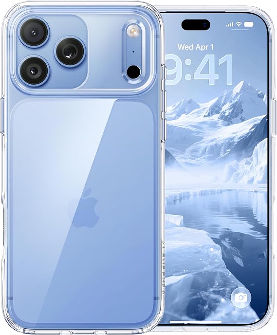 CASEKOO for iPhone 18 Pro / 17 Pro Case, Crystal Clear, Anti-Yellowing