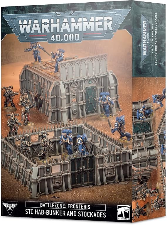 Games Workshop - Warhammer 40,000 - Battlezone Fronteris: STC Hab-Bunker & Stockades, Black