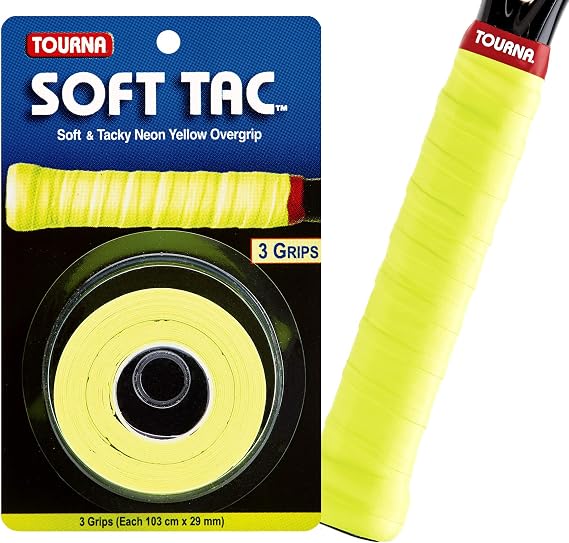 Tourna Soft Tac Overgrip Wrap, Neon Yellow
