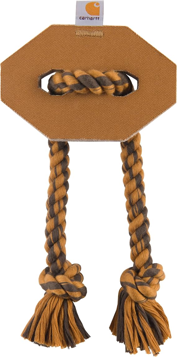 Carhartt Pet Training Tools, Rugged Training Tools for Tug and Fetch, Firm Duck Hex Dog Pull