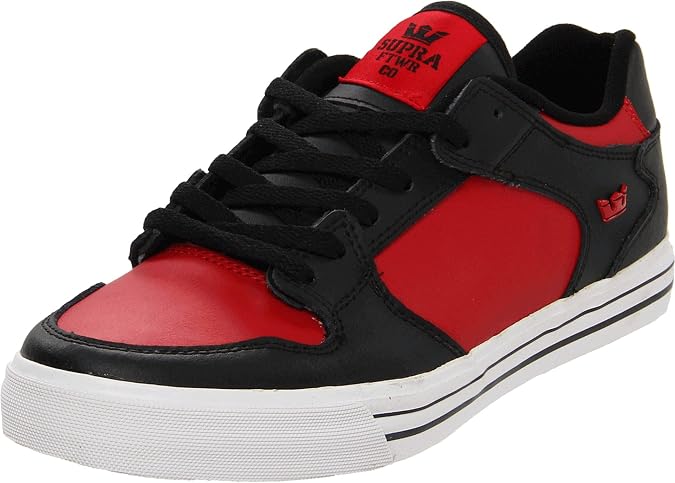 Supra Mens Mens Trainers in Black Red - UK 8