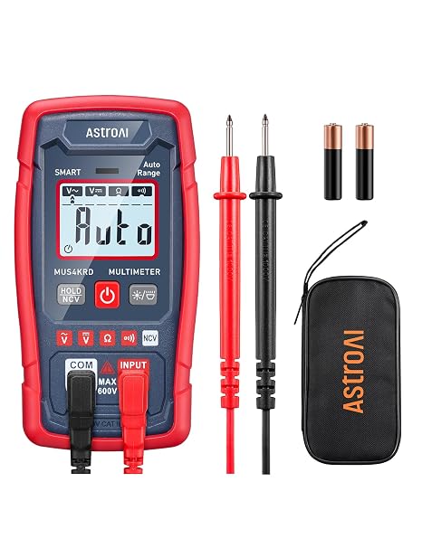 AstroAI Multimeter Digital Voltmeter 4000 Counts Smart Measuring Mode NCV