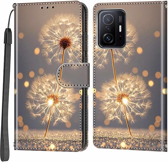 Mobile Phone Case for Xiaomi 11T / 11T Pro Case Flip Foldable Magnetic Case with Stand Function Card Slots Protective Case Compatible Xiaomi 11T / 11T Pro