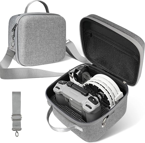 Carrying Case for DJI Flip Drone, Portable Storage Bag with Shoulder Strap for DJI Flip Fly More Combo,Carrying Case with RC 2/N3 Remote Controller,Intelligent Flight Battery Organizer Bag