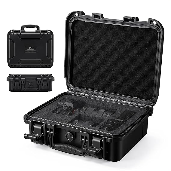 K&F CONCEPT Photo Case, Hard Case, Outdoor Waterproof IP67