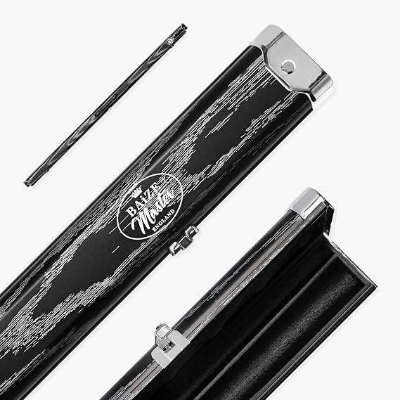 Woodgrain Design 1 Piece Luxury Metal Snooker & Pool Cue Case