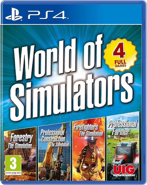 World of Simulators - Forestry, Firefighters, Pro Farmer, Pro Construction (PS4)