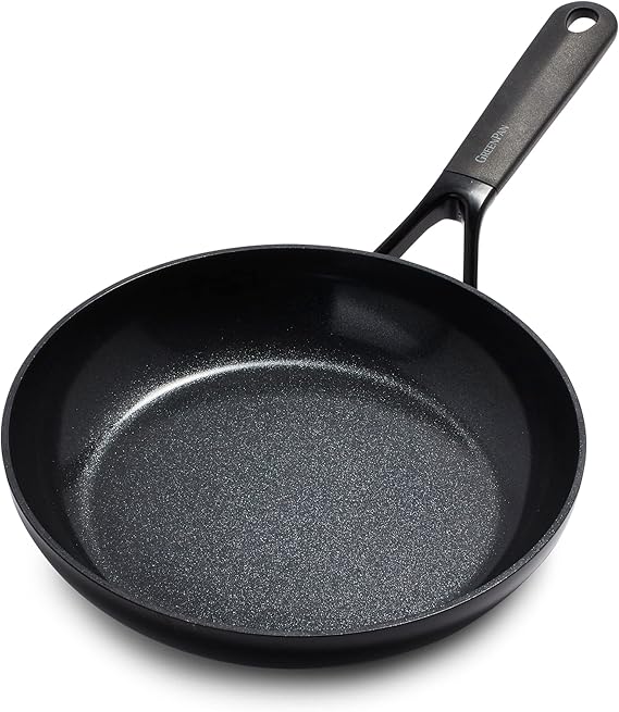 GreenPan SmartShape 24cm Healthy Nonstick Ceramic Fry Pan, PFAS-Free, Induction Safe, Oven Safe, Dishwasher Safe, Black