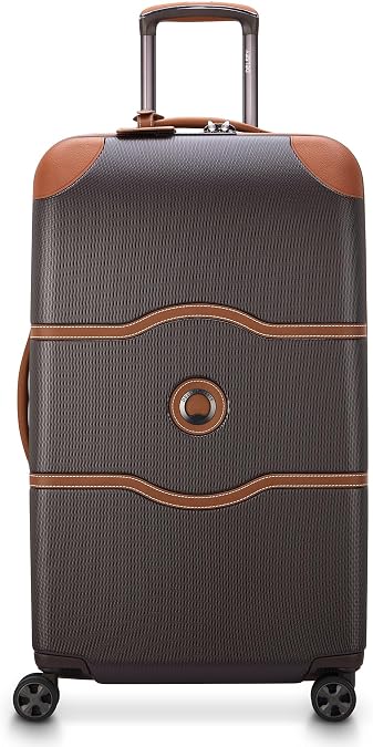 Delsey Paris Chatelet Hardside 2.0 Luggage with Spinner Wheels 20 inches, Brown
