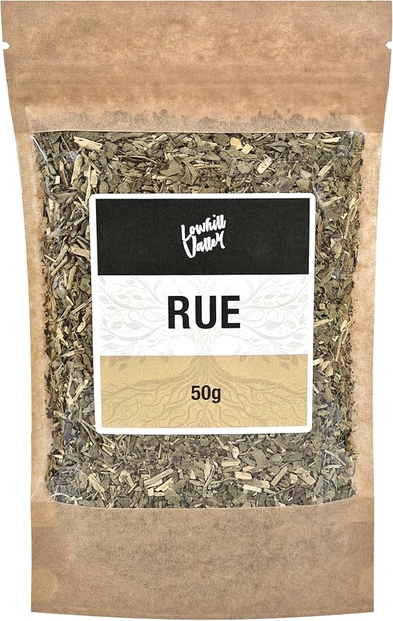 Lowhill Valley Rue – Cut Herb 100% Pure Ruta Graveolens for Herbal Tea, Non-GMO, Natural, Hand-Packed – Embrace the Power of Nature – 50g