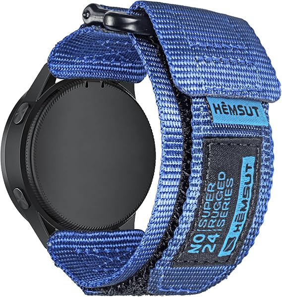 22mm Nylon Hook and Loop Watch Strap Compatible with CMF by Nothing Watch Pro 3/Pro 2/Pro, Huawei Watch, Amaztim M2/T2, Kospet Tank M3 Ultra/M3/M2 Adjustable, Breathable Mesh Band